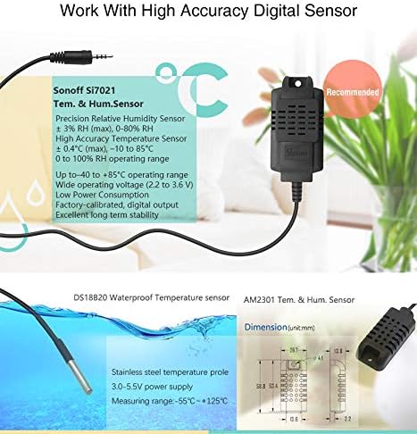 SONOFF Sensor de Temperatura and Humedad AM2301