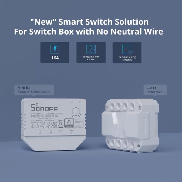 SONOFF Controlador eléctrico MINIR3