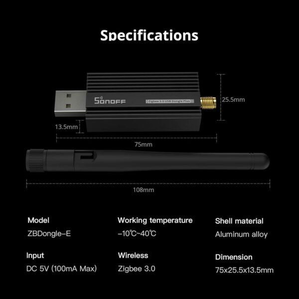SONOFF Zigbee 3.0 USB Dongle Plus-E
